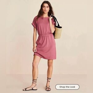 Loft: Lou & Grey Short-Sleeve Scuba Mini Dress Medium (1/2)